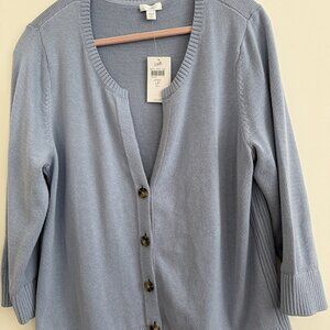 J.Jill Cotton Cardigan Sweater